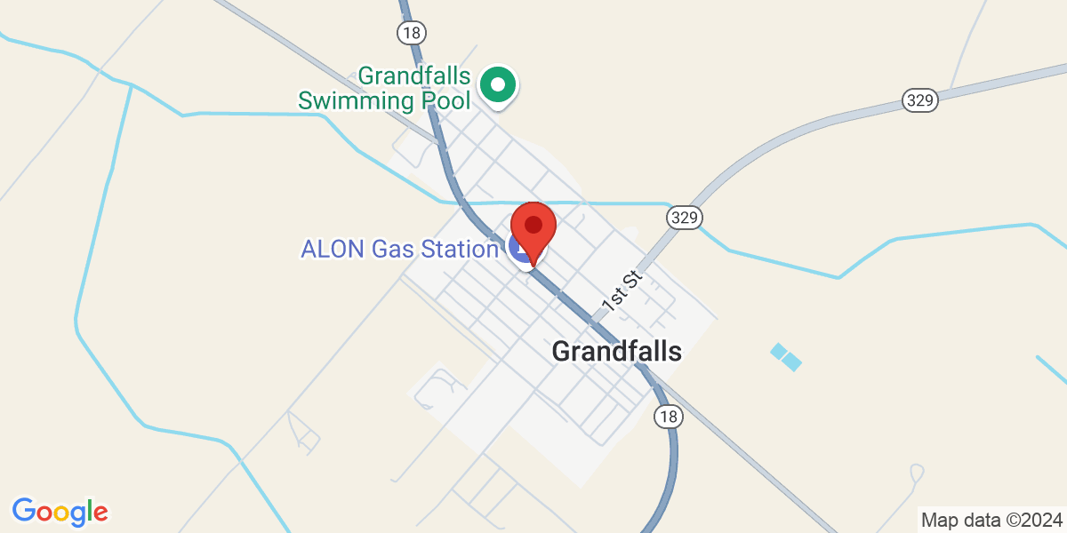 Map of Grandfalls Public Library